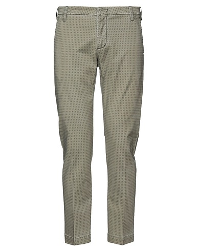 ENTRE AMIS Casual pants Sage green 98% Cotton, 2% Elastane