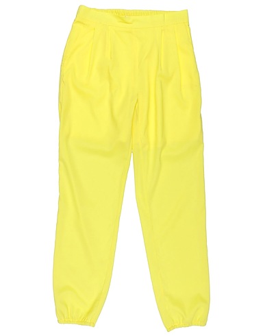 L:Ú L:Ú by MISS GRANT Casual trouser Yellow 98% Polyester, 2% Elastane