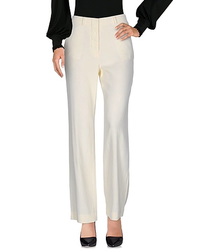 GRIFONI Casual trouser Ivory 67% Viscose, 33% Cotton