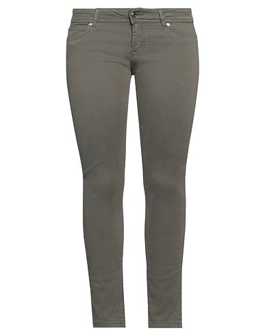 ROŸ ROGER'S Casual trouser Dark green 98% Cotton, 2% Elastane