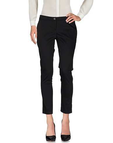 LIU •JO Casual trouser Black 58% Cotton, 36% Polyamide, 6% Elastane