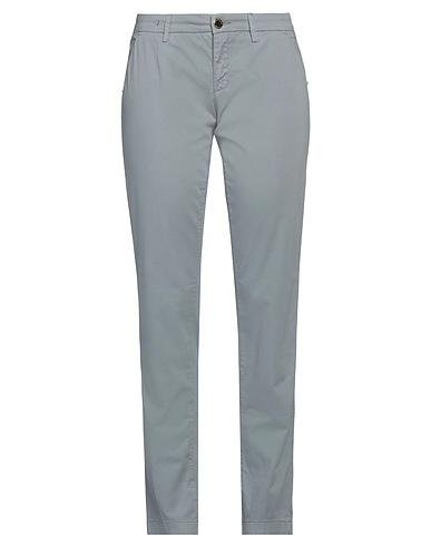 CAMOUFLAGE AR AND J. Casual pants Light blue 97% Cotton, 3% Elastane