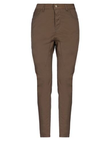 Manila Grace Denim Casual Pants In Khaki