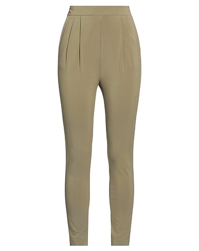 MANILA GRACE Pantalone Verde militare 94% Viscosa, 6% Elastan