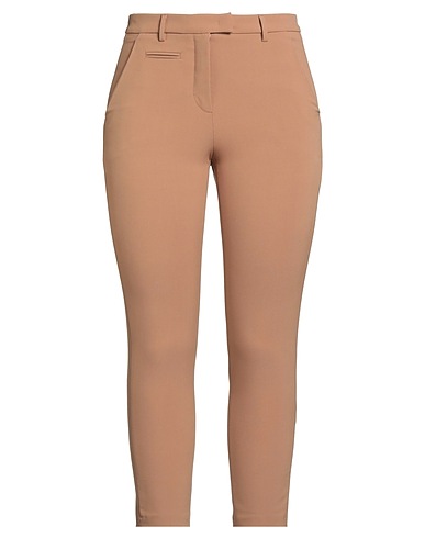 SEVENTY VENEZIA Casual trouser Camel 53% Polyester, 43% Virgin Wool, 4% Elastane