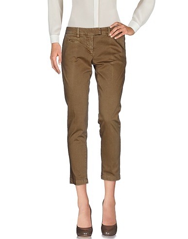 DONDUP Casual trouser Khaki 98% Cotton, 2% Elastane
