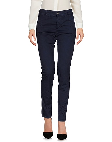 KAOS JEANS Casual pants Midnight blue 97% Cotton, 3% Elastane