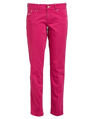 JACOB COHЁN Casual trouser Fuchsia 97% Cotton, 3% Elastane