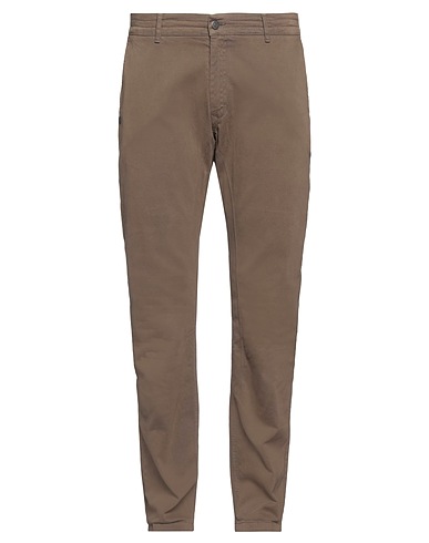 DANIELE ALESSANDRINI Casual trouser Military green 98% Cotton, 2% Elastane