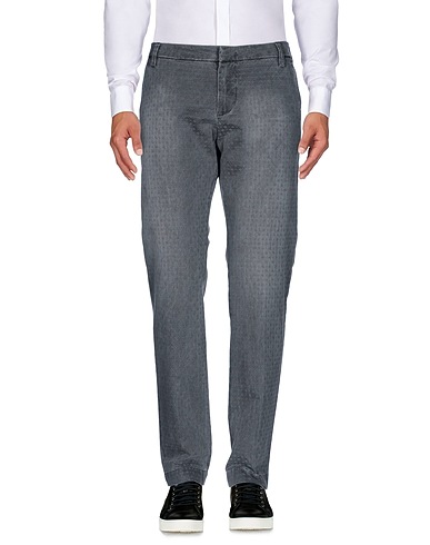ENTRE AMIS Casual pants Grey 97% Cotton, 3% Elastane