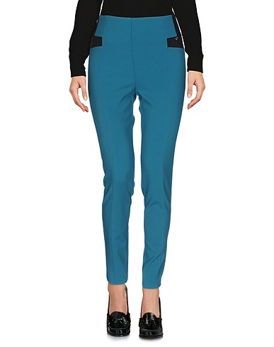 ANNARITA N Casual pants Deep teal 93% Polyester, 7% Elastane