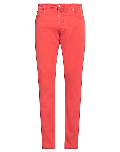 JACOB COHЁN Casual trouser Red 98% Cotton, 2% Elastane