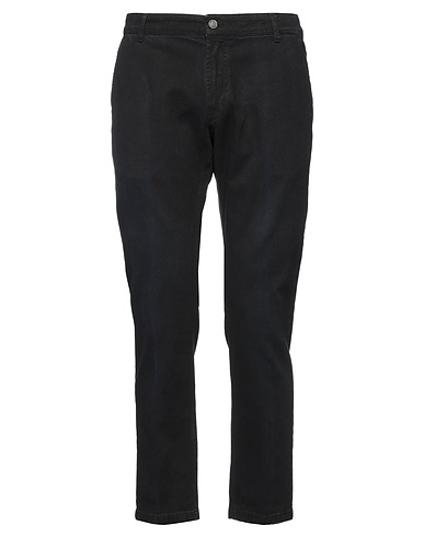 ENTRE AMIS Casual trouser Black 98% Cotton, 2% Elastane