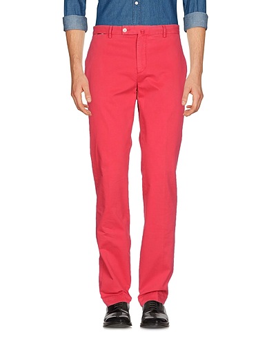 HACKETT Casual pants Red 99% Cotton, 1% Elastane