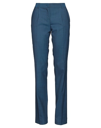 DOLCE&GABBANA Casual trouser Navy blue 97% Virgin Wool, 3% Elastane