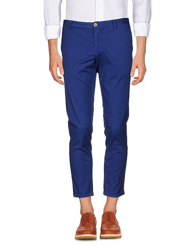 AT.P.CO Casual pants Midnight blue 97% Cotton, 3% Elastane