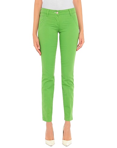 JACOB COHЁN Casual pants Green 98% Cotton, 2% Elastane