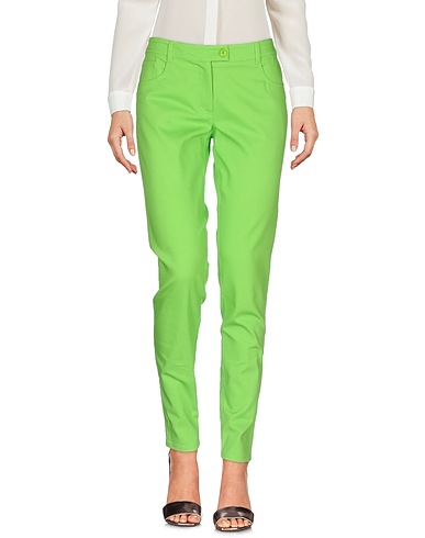 MOSCHINO CHEAP AND CHIC Casual trouser Green 97% Cotton, 3% Other Fibres