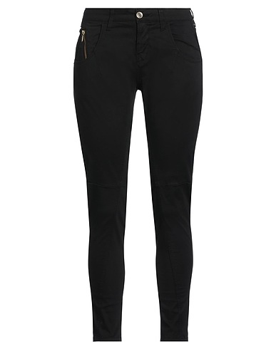 MANILA GRACE DENIM Casual pants Black 97% Cotton, 3% Elastane