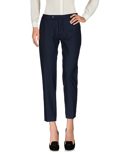 TRUE TRADITION Casual pants Midnight blue 53% Polyester, 45% Virgin Wool, 2% Elastane