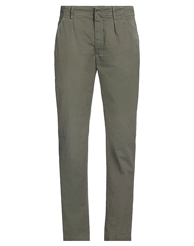 DONDUP Casual trouser Military green 96% Cotton, 4% Elastane