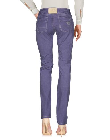 Shop Carlo Chionna Woman Pants Purple Size 27 Cotton, Elastane