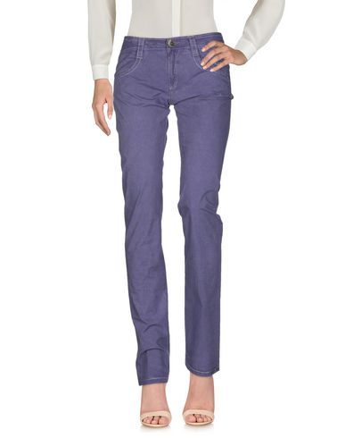 Shop Carlo Chionna Woman Pants Purple Size 27 Cotton, Elastane