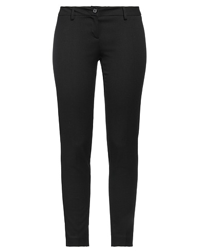 LOVE MOSCHINO Casual pants Black 41% Viscose, 29% Wool, 28% Cotton, 2% Elastane