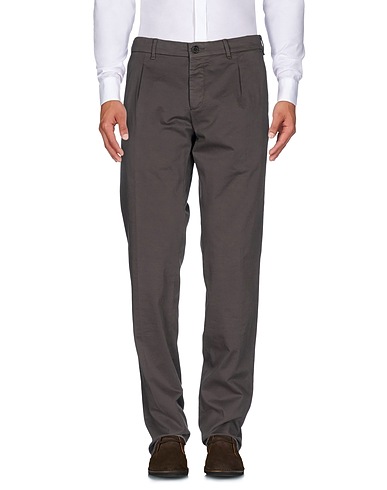 LARDINI Casual trouser Khaki 98% Cotton, 2% Elastane