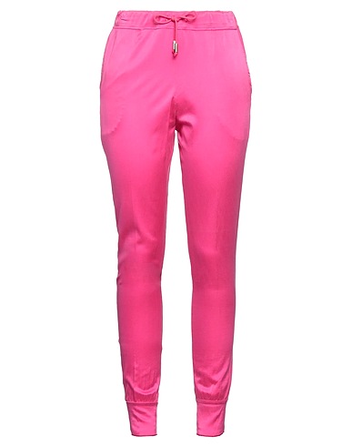 JIJIL Casual pants Fuchsia 58% Cotton, 35% Silk, 7% Elastane