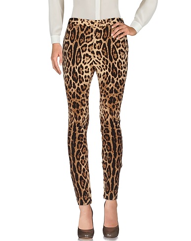 DOLCE&GABBANA Casual pants Beige 96% Viscose, 4% Elastane