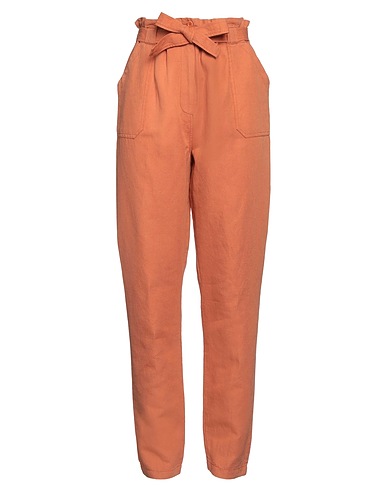 PAUL & JOE Casual trouser Brown 60% Linen, 40% Cotton