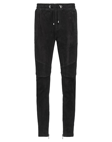 BALMAIN Casual pants Black 100% Lambskin