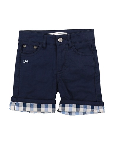 DANIELE ALESSANDRINI Shorts & Bermuda Midnight blue 97% Cotton, 3% Elastane