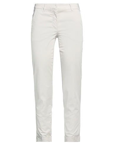 ROSSOPURO Casual trouser Light grey 97% Cotton, 3% Elastane