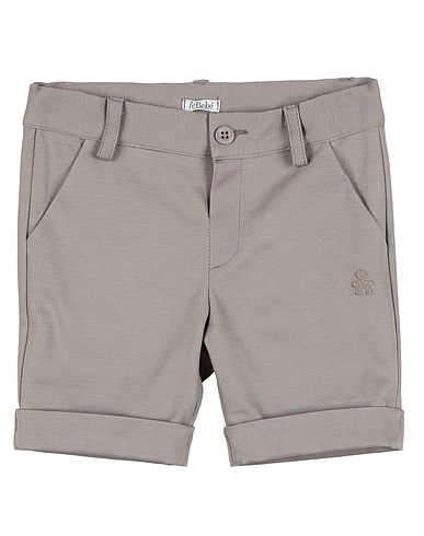 LE BEBÉ Shorts et Bermudas Gris 97% Coton, 3% Élasthanne