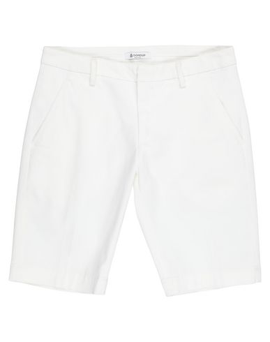 Dondup Chino Bermuda Shorts In White In White