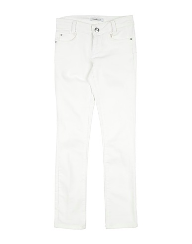 LIU •JO Denim trousers White 79% Cotton, 19% Polyester, 2% Elastane