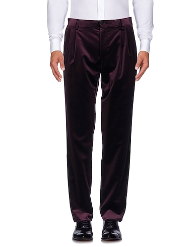 DOLCE&GABBANA Casual trouser Purple 100% Cotton