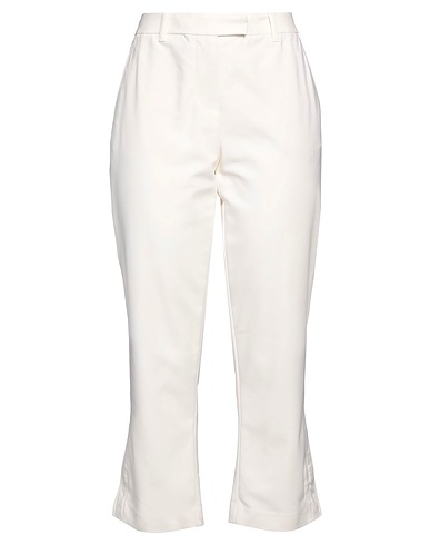 3.1 PHILLIP LIM Casual trouser White 53% Cotton, 43% Polyamide, 4% Elastane