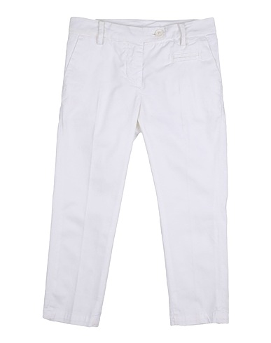 DONDUP Casual trouser White 97% Cotton, 3% Elastane