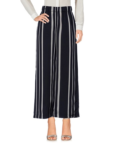 PESERICO Casual pants SIGN Midnight blue 82% Viscose, 18% Silk