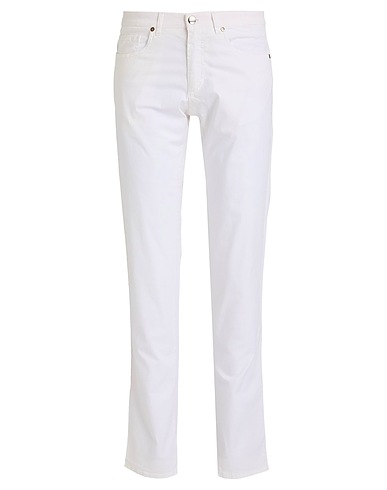 TOMBOLINI 5-pocket White 97% Cotton, 3% Elastane