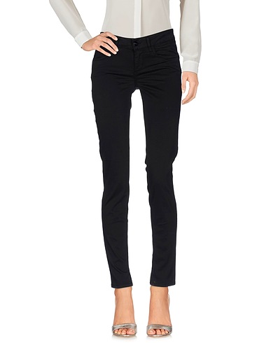 LIU •JO Casual trouser Black 98% Cotton, 2% Elastane