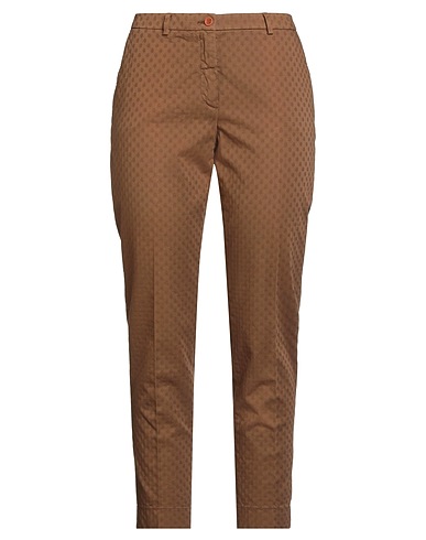 SEVENTY VENEZIA Casual trouser Khaki 98% Cotton, 2% Elastane