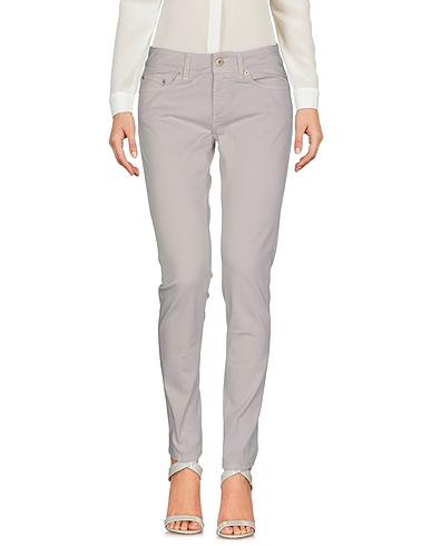 DONDUP Casual pants Light grey 98% Cotton, 2% Elastane