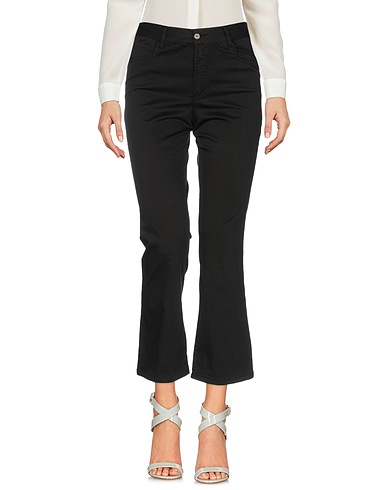 MERCI ITALIA Casual trouser Black 97% Cotton, 3% Elastane