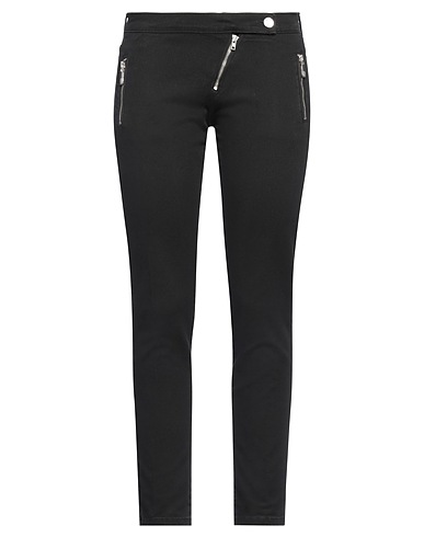 FRANKIE MORELLO Denim trousers Black 97% Cotton, 3% Elastane