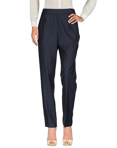 PAULE KA Pantalone Blu notte 100% Lana Vergine