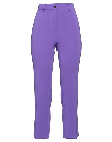 ALBERTO BIANI Casual trouser Purple 70% Triacetate, 30% Polyester